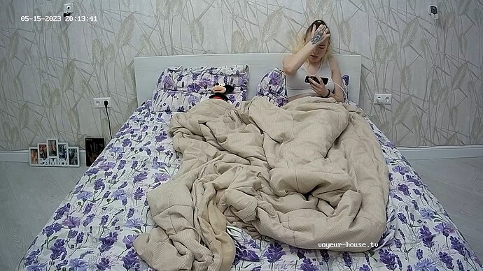 back to bed with her tea
