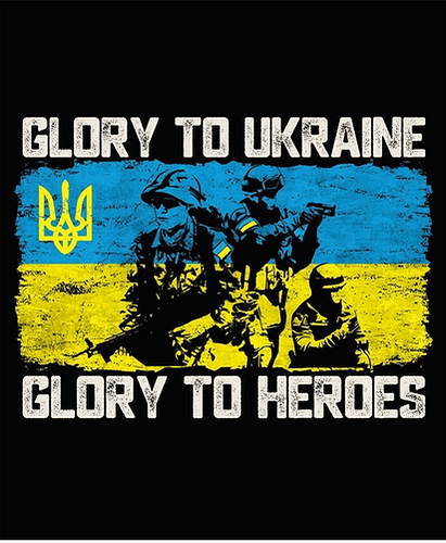 Screenshot 2025-04-14 at 22-59-07 Glory To Ukraine Glory To Heroes Ukrainian Flag I Stand With Ukraine Poster for Sale by alenaz Redbubble
