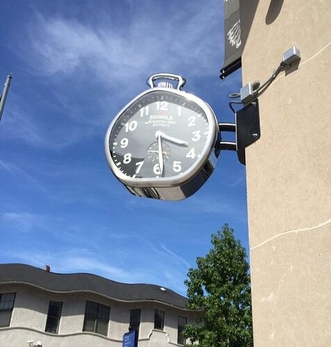 Someone texted me as I was photographing this clock, giving it a Salvador Dali effect
