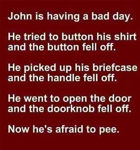Afraid To Pee