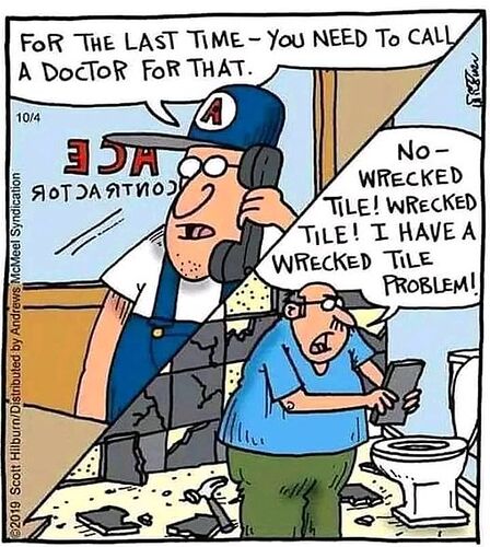 wrecked tile