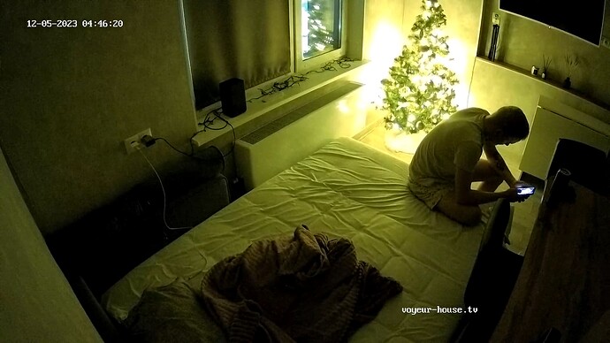 very bright Xmas tree