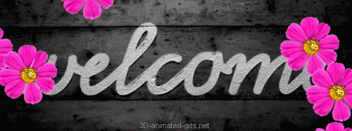Welcome Animated Banners and Badges Animated GIFs Graphic Gif Clipart free download  welcome banner web design animated gif banner flower fly High Quality Royalty Free banners for Windows Mac